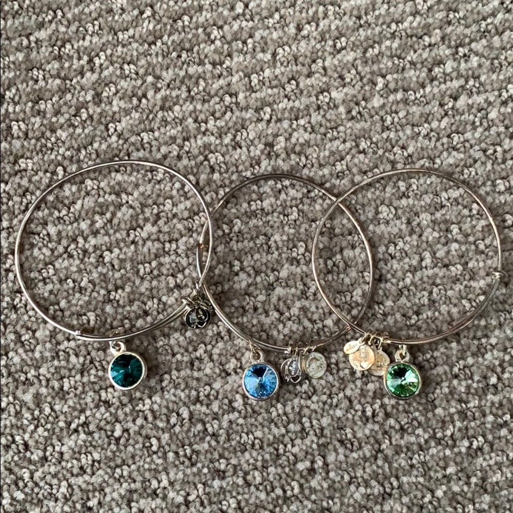 Set of 3 Alex and Ani bracelets